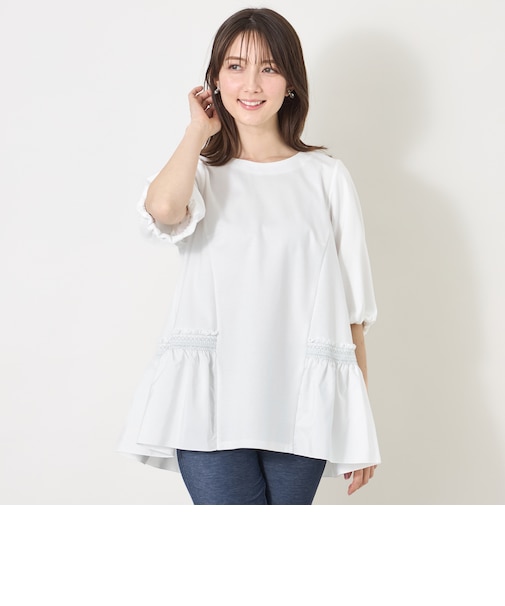 スモッキング ティアードチュニック