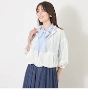 ラッセルエアリー フリルショートブルゾン