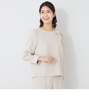 デュアルストレッチバックレース ブラウス