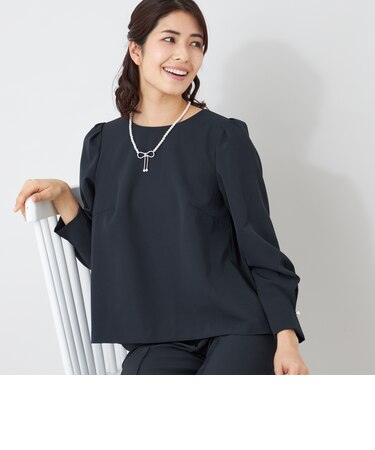 デュアルストレッチバックレース ブラウス