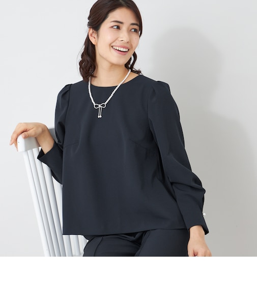 デュアルストレッチバックレース ブラウス