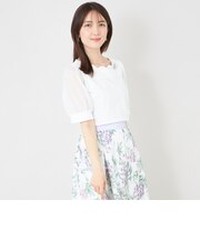 スカラップ×シアースリーブ プルオーバー