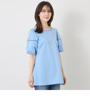 ハイゲージポンチ レーススリーブチュニック