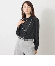 ミネラルテックス レースカラーブラウス