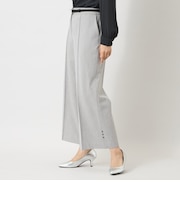 ウールライクストレッチ ワイドパンツ