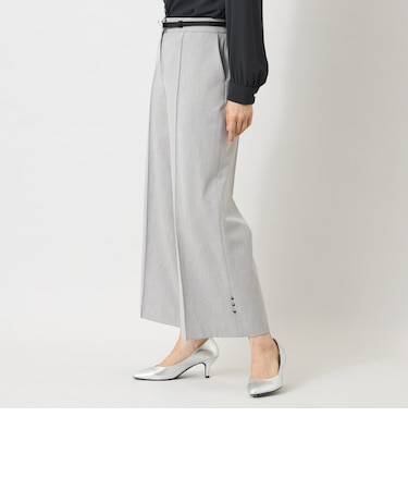 ウールライクストレッチ ワイドパンツ