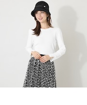 レーヨンナイロン ミニリボンスリーブ ニット