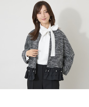 ヘムフリルカットジョーゼット ジャケット