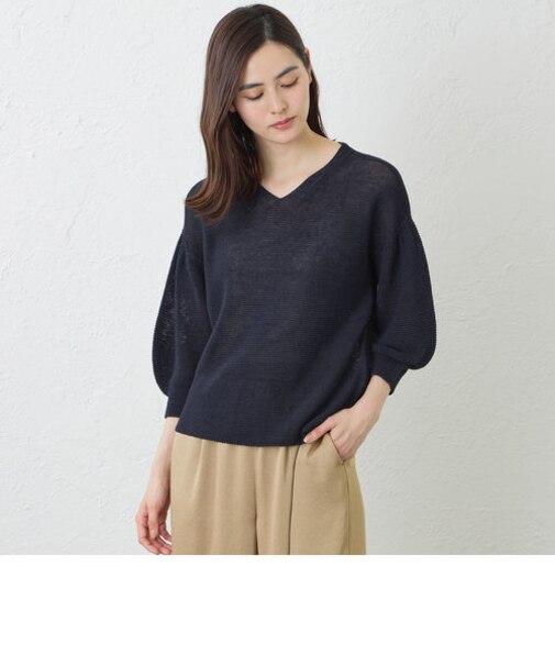 ナチュラルリンクス　Vネックプルオーバー