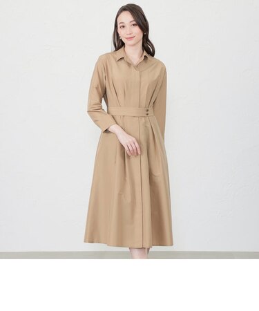 トリアセタイプライター　シャツワンピース