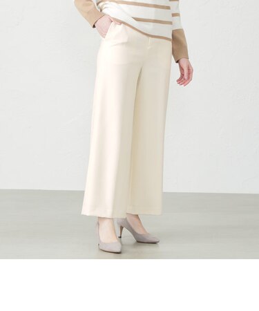 【雑誌掲載】クリアウール　セミワイドパンツ