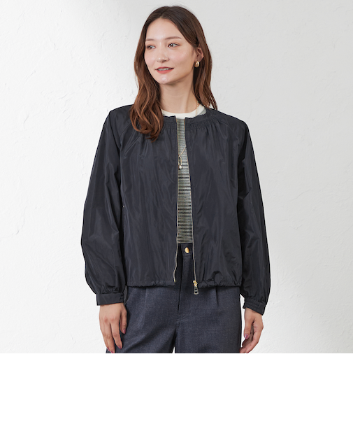 タフタギャザーブルゾン