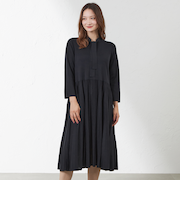 ボウタイニットドレス