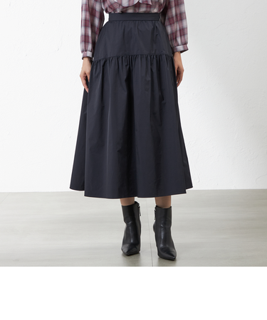 ストレッチタフタギャザースカート