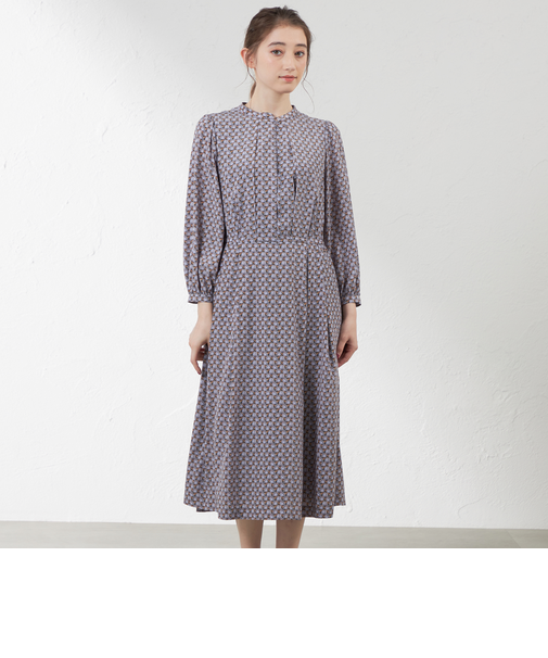 【LIBERTY】 EVERYN TRAIL　バンドカラーワンピース