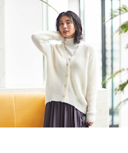 【WEB限定カラー】モヘヤニットカーディガン