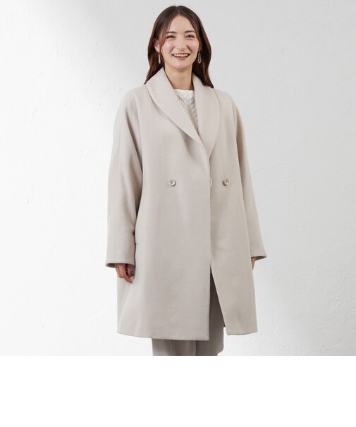 【アクアドロップ】ショールカラーコート