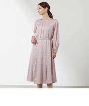 フラワープリントワンピース