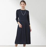 布帛コンビニットワンピワンピース