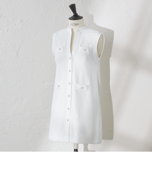 【ATELIER COLLECTION】ブークレージャカードニットロングジレ