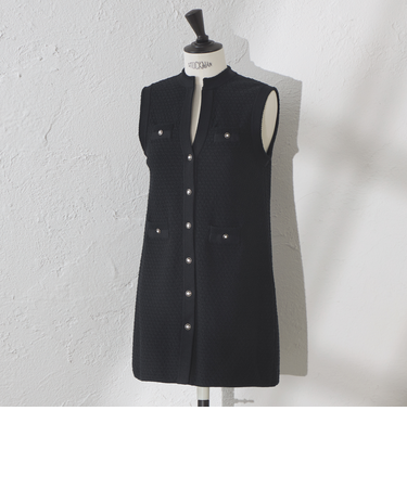 【ATELIER COLLECTION】ブークレージャカードニットロングジレ