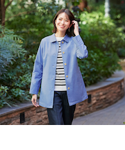 【花粉防止・撥水機能付き】【Anniversary　Piece】ポランガード3WAYステンカラーコート