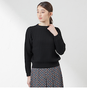 コットンコードプルオーバーニット