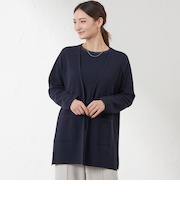 クリアコットンニットカーデガン