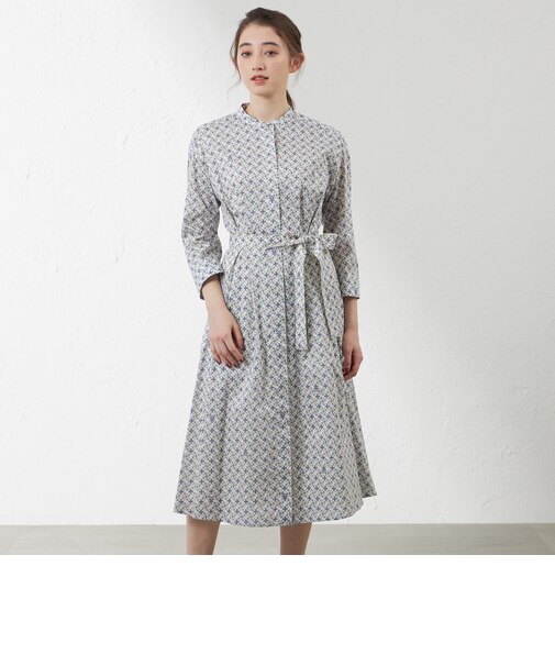 【Anniversary　Piece】Ribbon Medallion タナローンシャツドレス