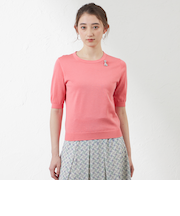 コットンシルクプルオーバーニット