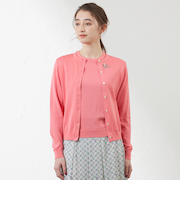 コットンシルクニットカーディガン