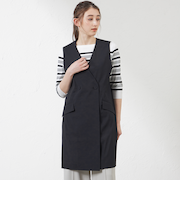 ナチュラルドライオーガンジーノーカラージレ