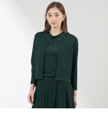 ライトレーヨンストレッチニットTボレロ