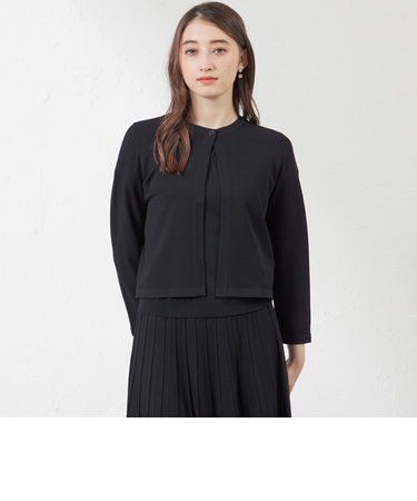 ライトレーヨンストレッチニットTボレロ