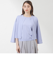 ライトレーヨンストレッチニットTボレロ