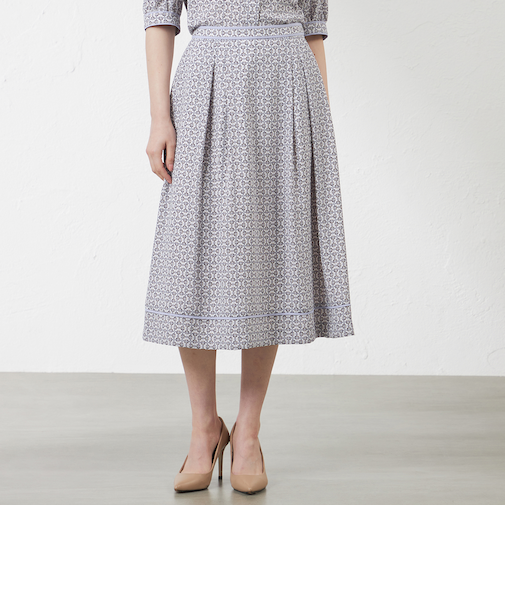 ビットプリント幾何スカート