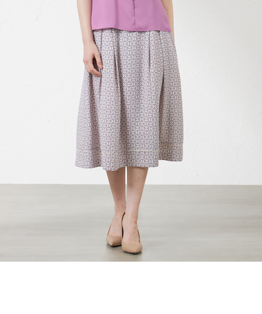 ビットプリント幾何スカート