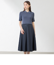 布帛コンビニットワンピース