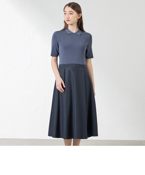 布帛コンビニットワンピース