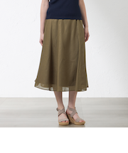 【WEB・一部店舗限定】ポリエステルオーガンジーフリルスカート