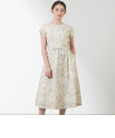 Rose Xanthe フレンチスリーブワンピース
