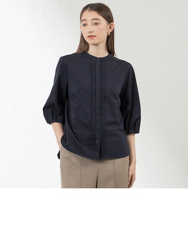 【Blousey】 ブラウジーピンタックブラウス