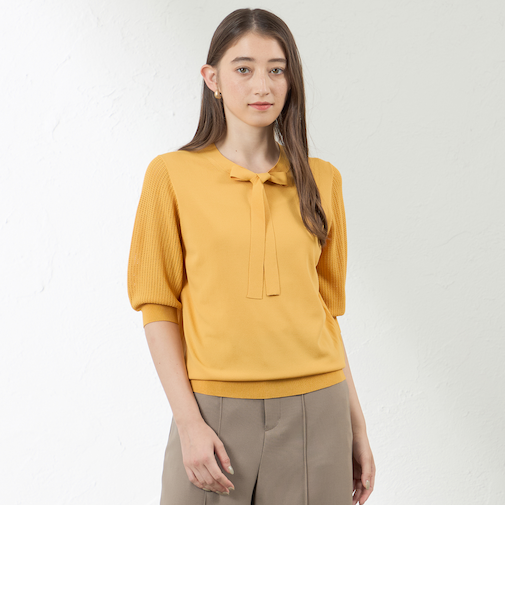 バルキーレーヨンボウタイニット