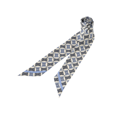 剣先リボンプリントナロースカーフ