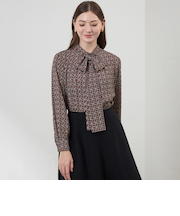 【Anniversary　Piece】【LIBERTY】Ribbon Medallion blouse