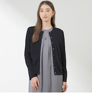 シルクコットンベーシックカーデ