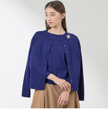 シルクコットンベーシックカーデ