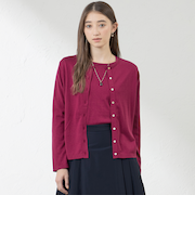 シルクコットンベーシックカーデ