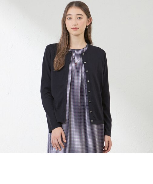 シルクコットンベーシックカーデ