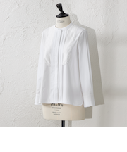 【ATELIER COLLECTION】 ストレッチブロードビブヨークブラウス